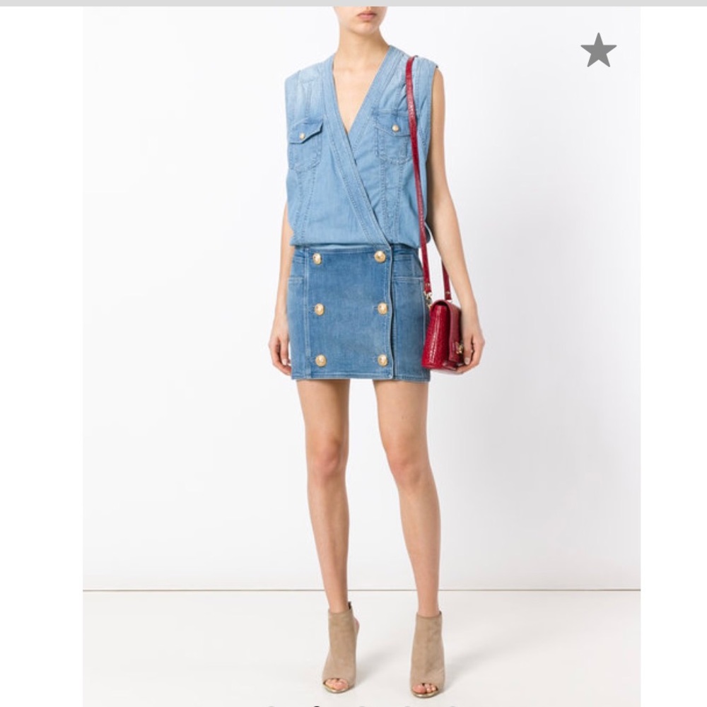 Balmain panel mini dress. Size 34 FR.
